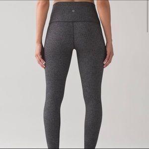Lululemon hi-rise wunder under herringbone legging